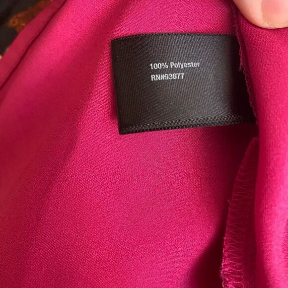 Baker by Ted Baker Black Floral Roses Fit & Flare Satin Sleeveless Dress Size 8 - Picture 3 of 6